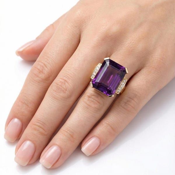 Amethyst Gemstone - یاقوتِ ارغوانی